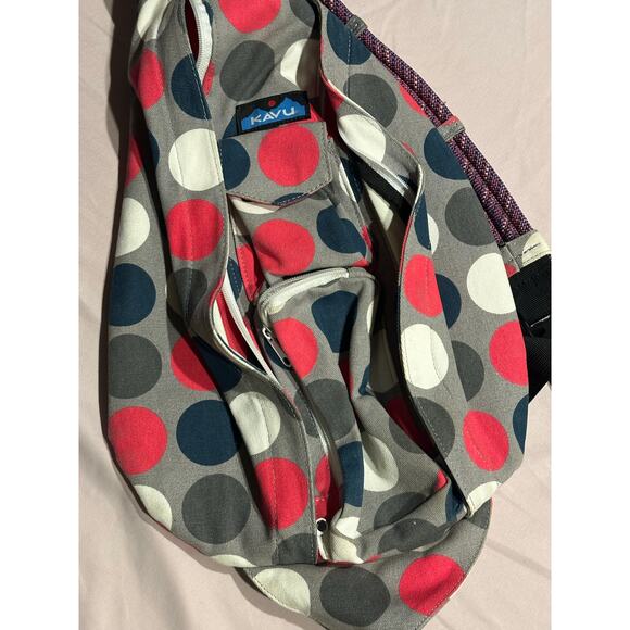 KAVU Rope Sling Bag Crossbody Shoulder Hiking Backpack Multicolor Camping hobo - Picture 1 of 7